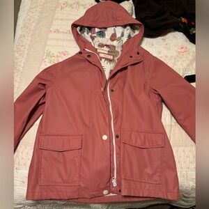 Mango Dusty Rose rain jacket